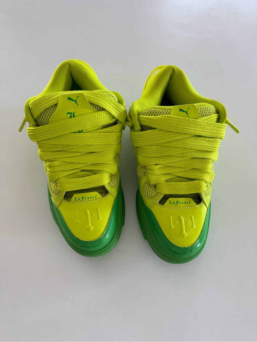 Puma LaFrancé Sneakers Volt Green Lime Low Top Shoes Men’s US 8.5 Women’s 10